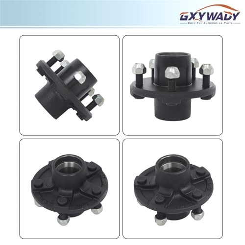 5 on 4.5 Inch Trailer Hub Kit and 1 Inch Square BT8 Spindle with Trailer