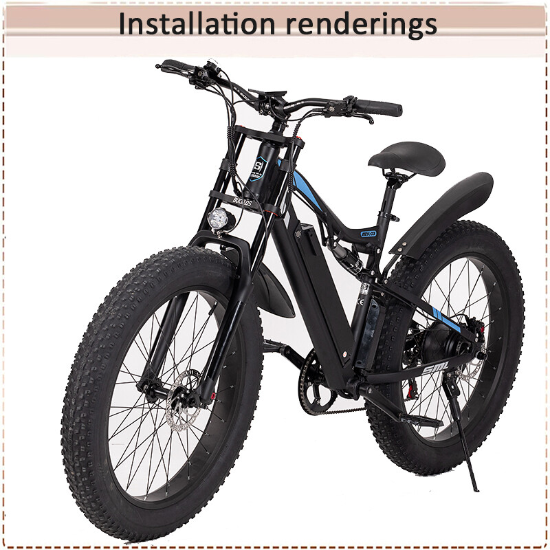 MTB Beach E-Bike Air Suspension Fork 26 inch QR 4.0″ Fat Tire Fork 180mm Travel