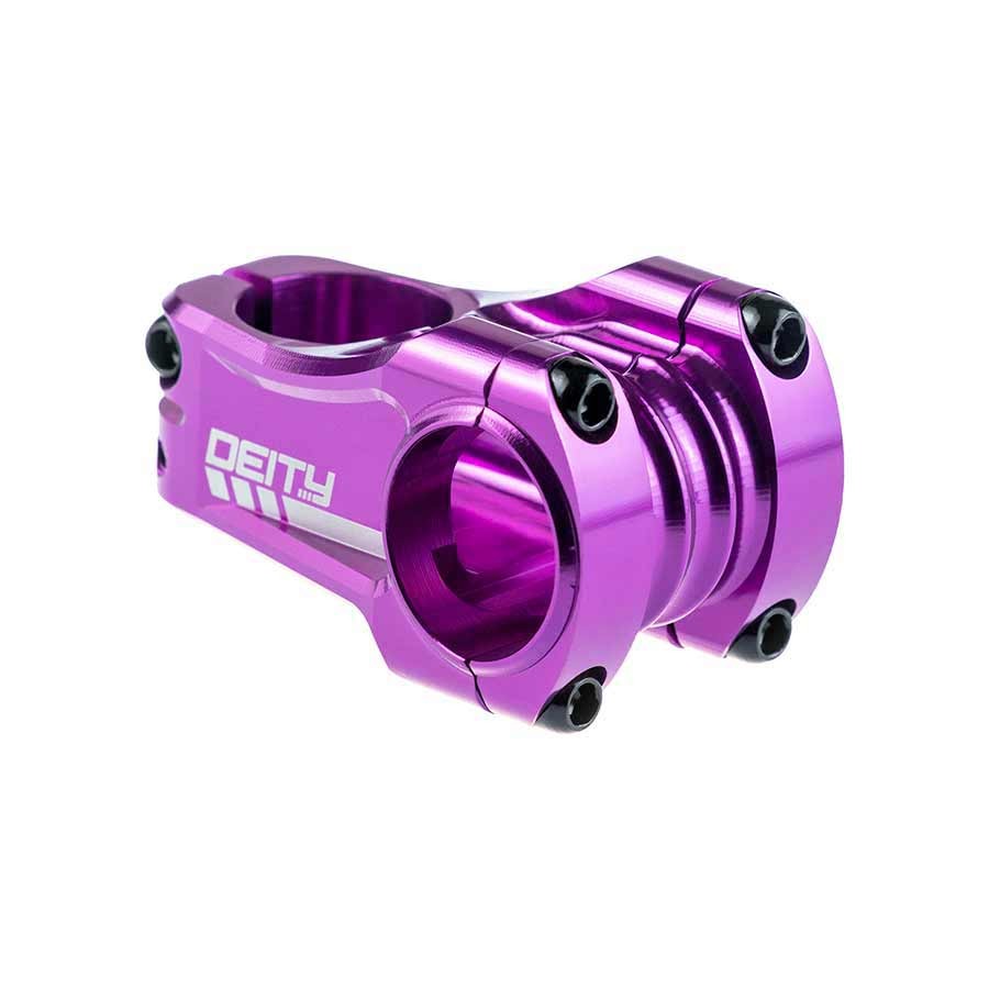 Deity, Copperhead 50, Stem, Clamp: 31.8mm, L: 50mm, Steerer: 28.6mm, 0°, Purple