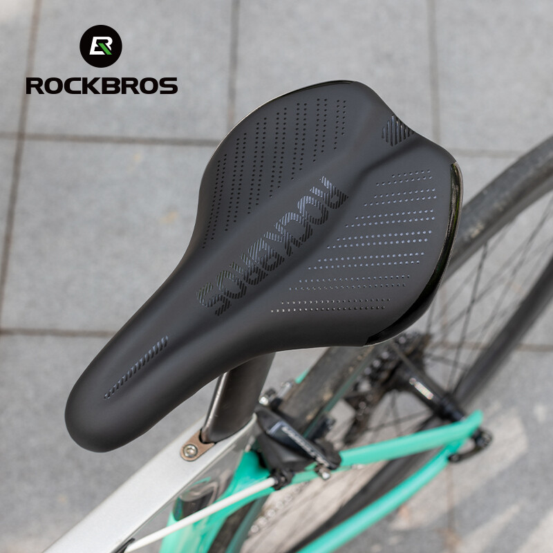 ROCKBROS Cycling Bike Seat Gel Cover Bicycle Padded Soft Comfort Saddle Black