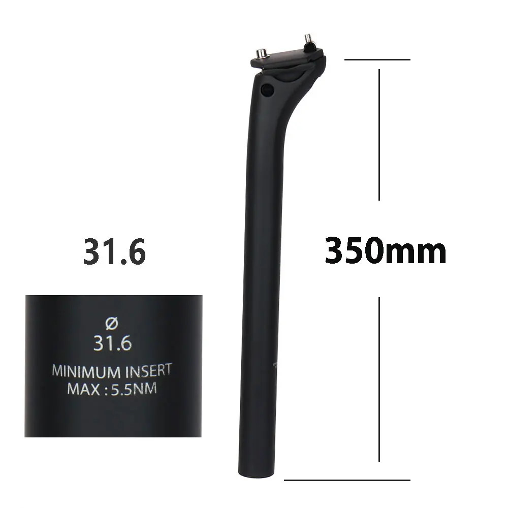 ELITAONE Carbon Fiber Bike Seatpost 27.2/30.9/31.6mm 20mm Offset MTB Road 🚴