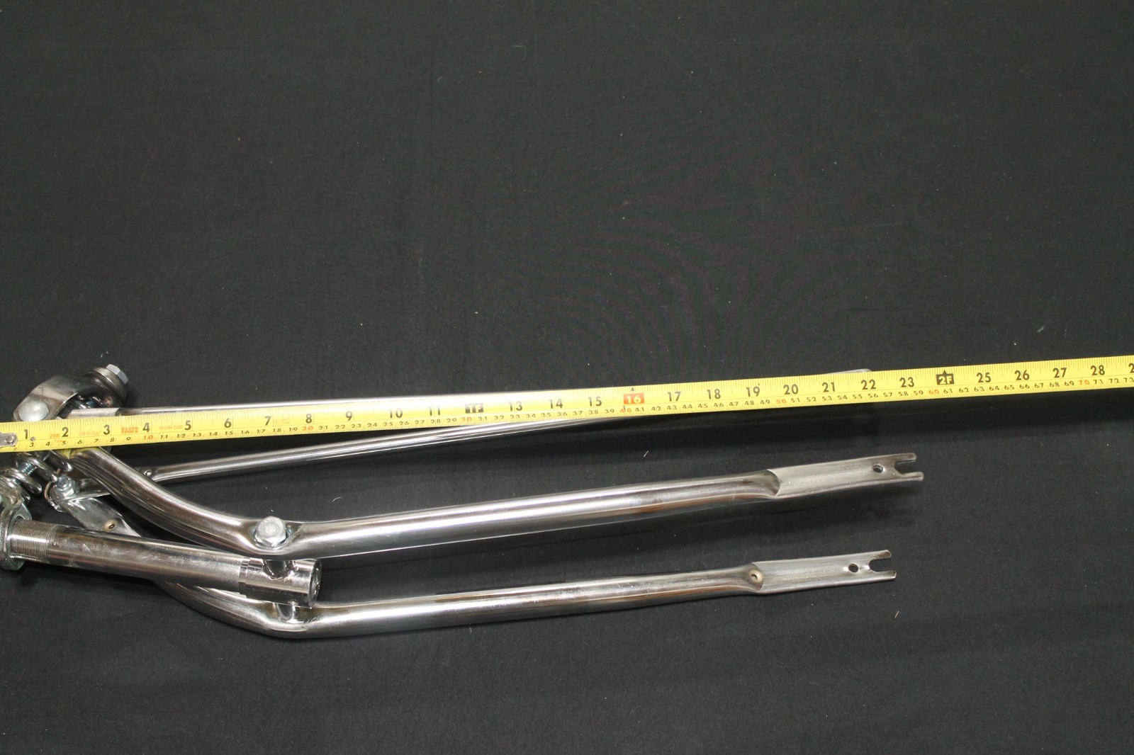 Vintage Chrome Springer Bicycle Front Fork Suspension Assembly Chopper Cruiser