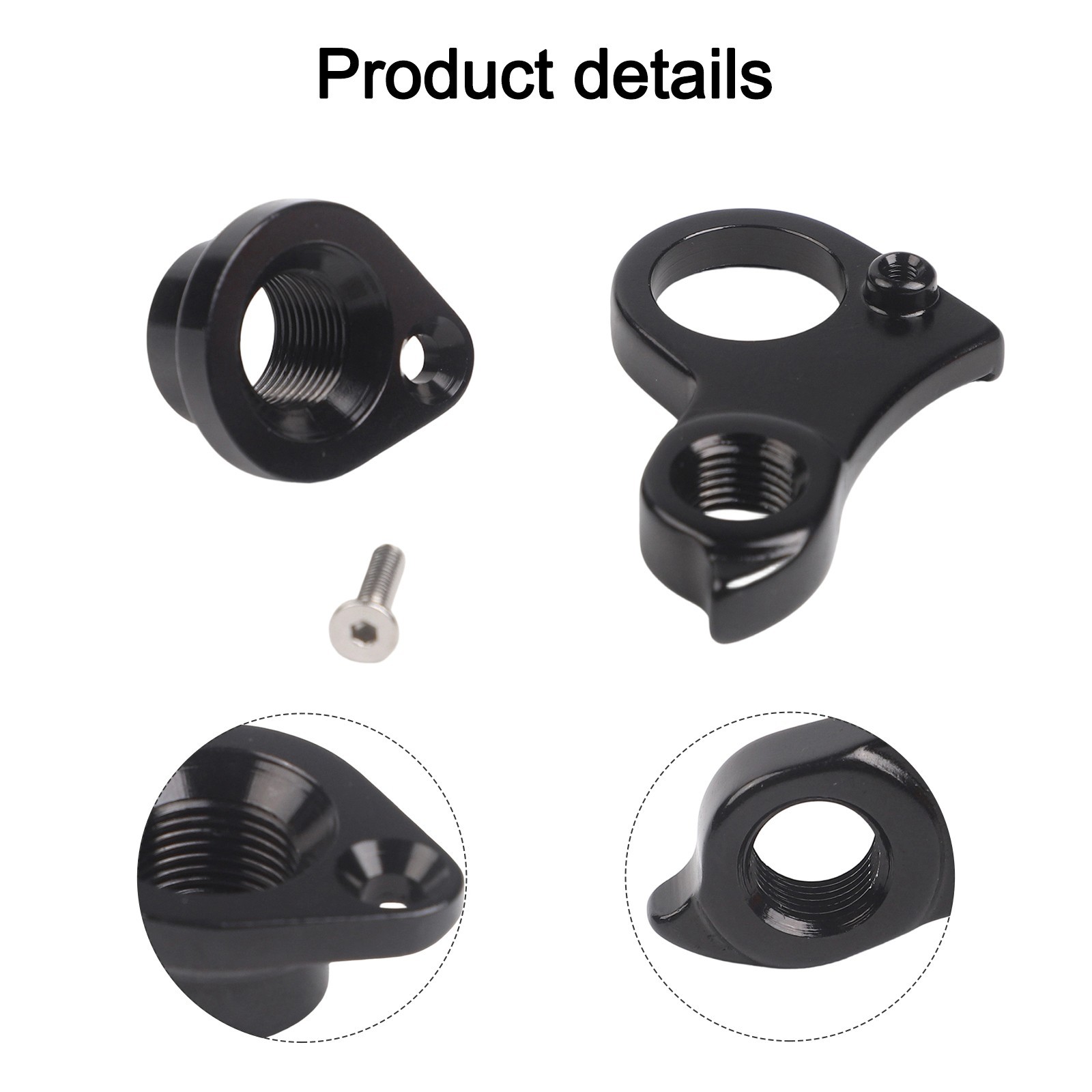 Rear Derailleur Hanger for Cube Thru Axle Type CNC Aluminum Alloy Black