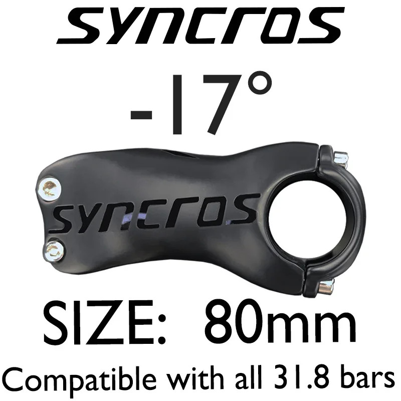 MTB Mountain/Road Bike Stem Angle 6/17 Degree 60-120mm Carbon Stem 28.6mm