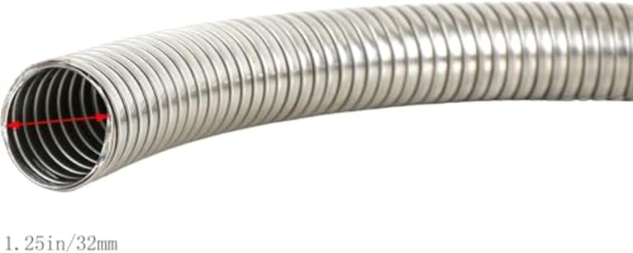 1.25″ [1 1/4″] ID x 16″ Length Universal stainless steel Exhaust Flex Pipe