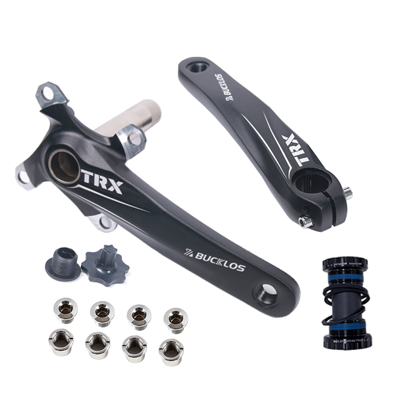 Crankset Crank Arm 170mm Mountain Bike 64/104BCD Chainset + Bottom Bracket MTB