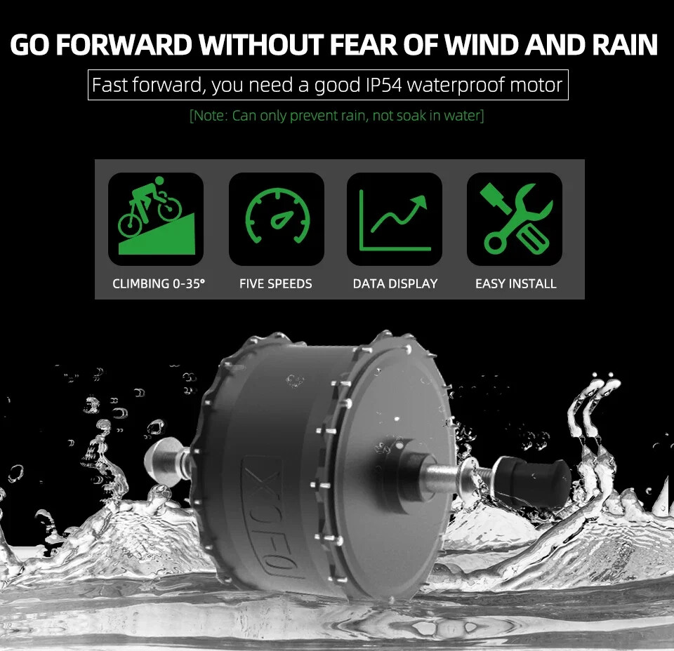 48V 1000W Fat Tire Freewheel Rear Hub Motor for Snow E-bike 20/26er Wheel