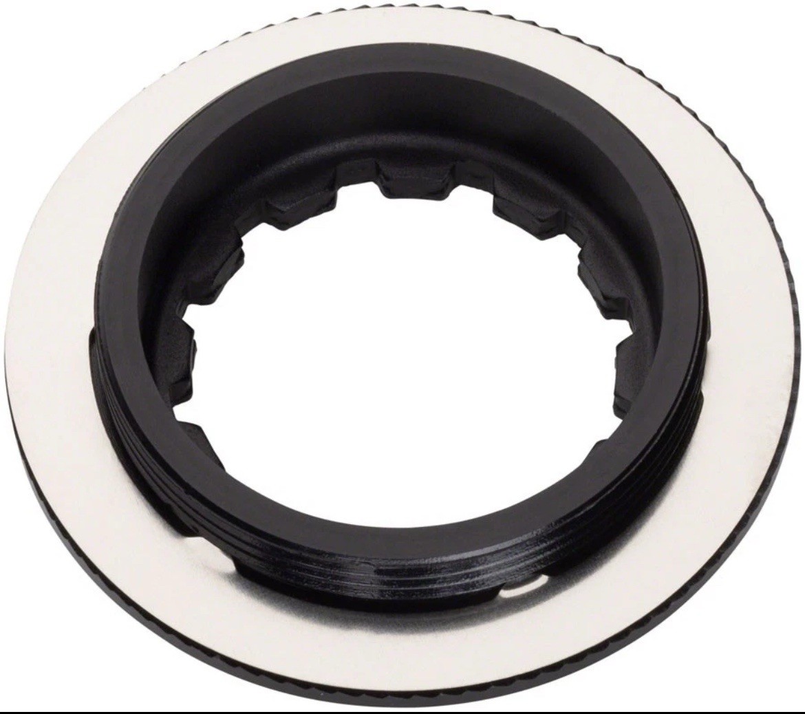 Shimano SM-RT81 Center Lock Brake Rotor Lock Ring and Washer, Black