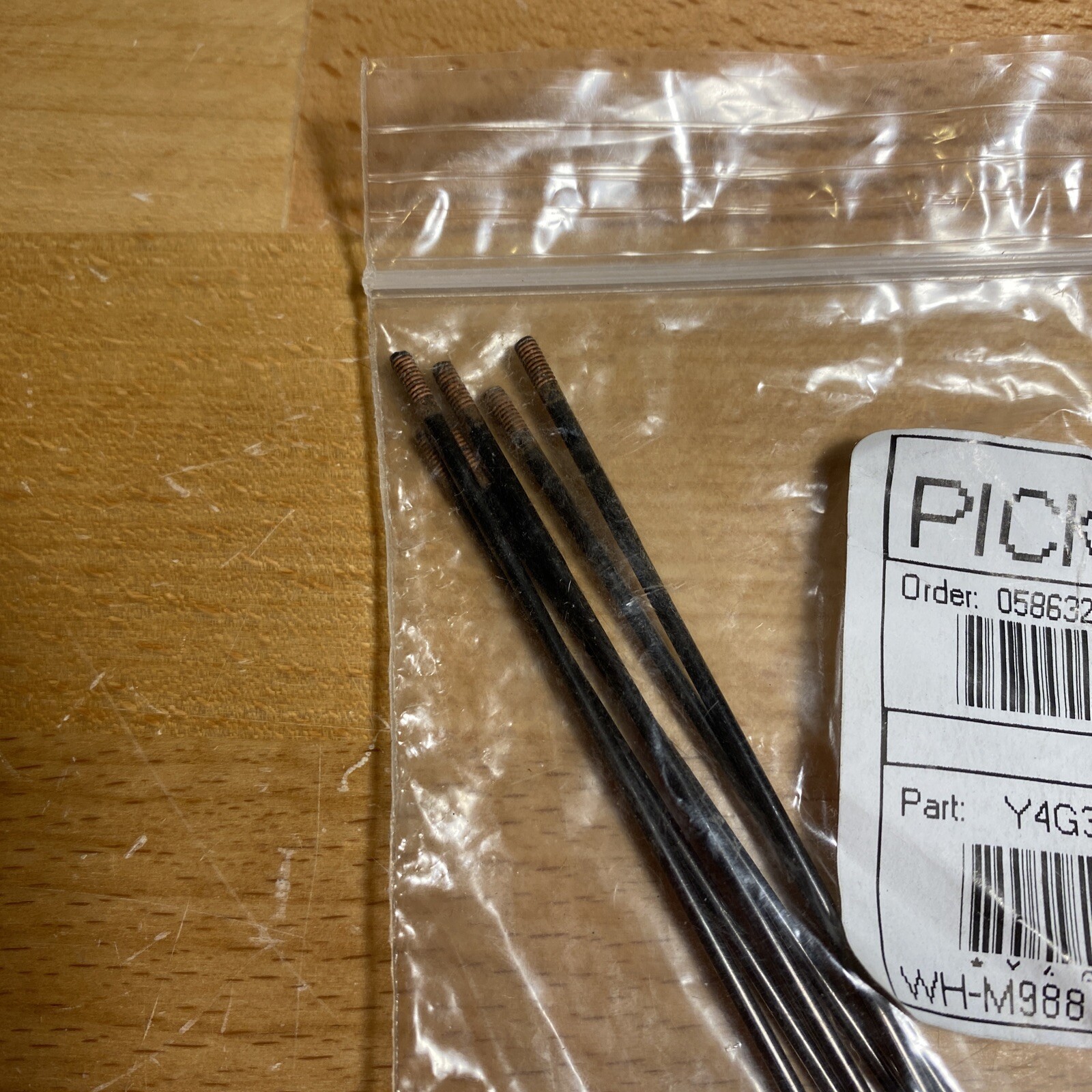SHIMANO WH-M988 SPOKE W/WASHER 267mm Y4G398020, Set Of 6