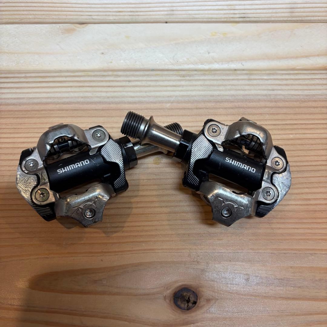 SHIMANO PD-M8100 SPD Pedals Used Smooth Rotation Minor Scratches