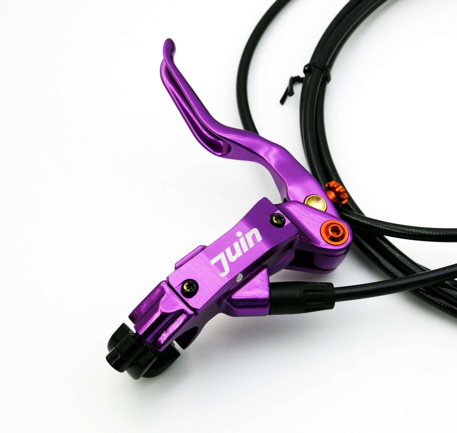Juin Tech DB2 Purple MTB E-Bike Hydraulic Disc Brakes Front & Rear + 160 Rotors