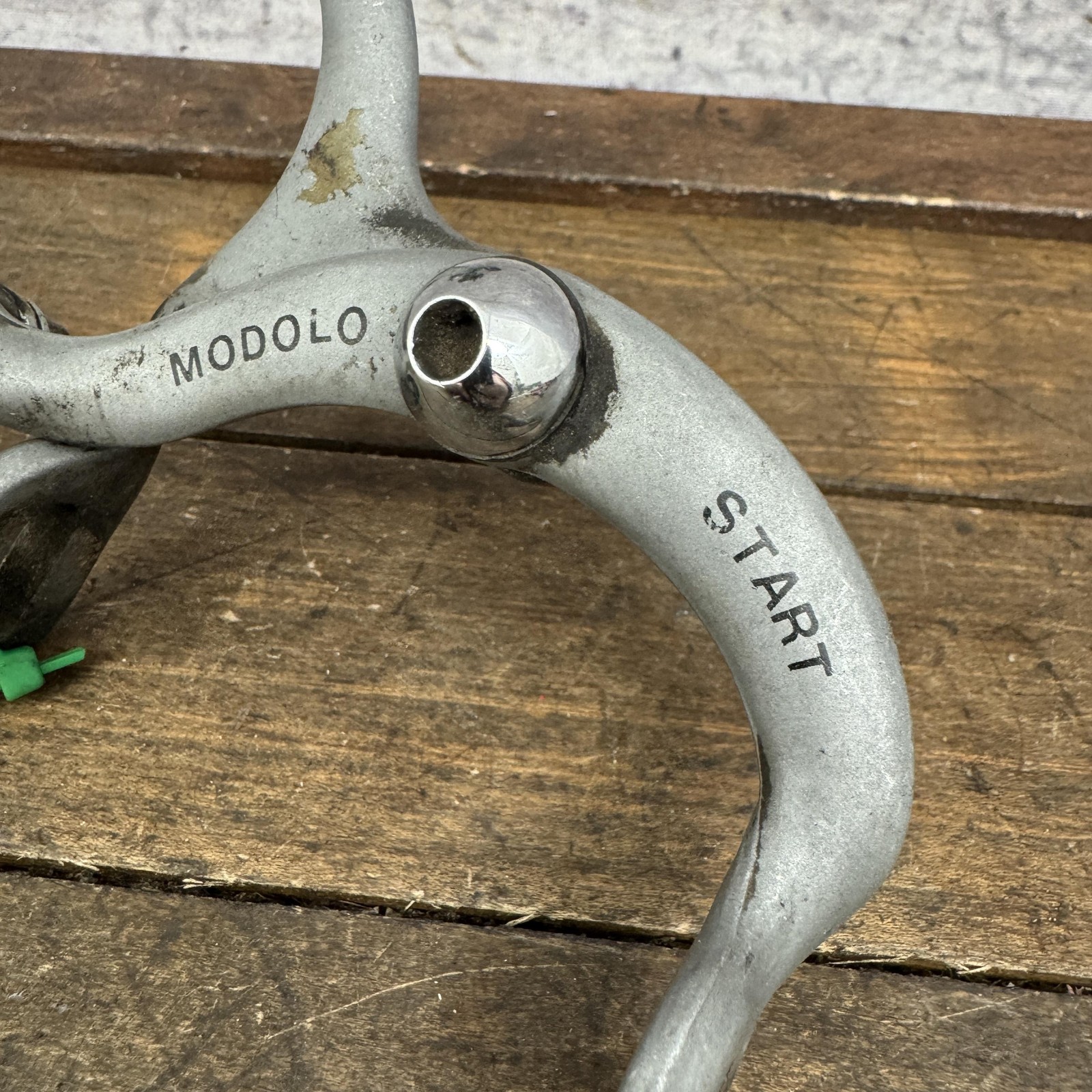 Vintage Modolo Start Side Pull Silver Caliper Brake Set Road Bike F/R Pair Wear