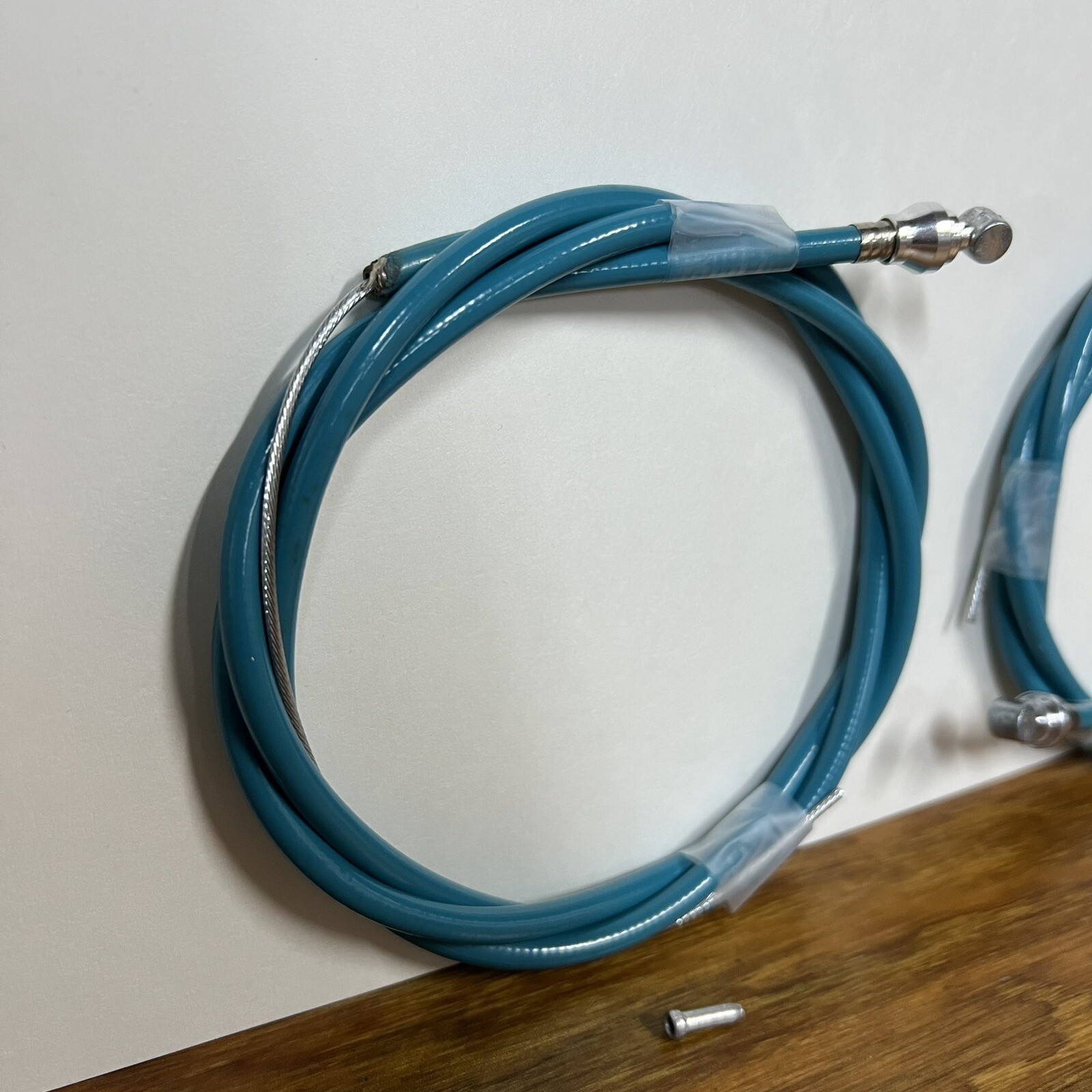 BMX OLD SCHOOL TURQUOISE GREEN BRAKE CABLES SET FITS REDLINE HARO MASTER GT DYNO