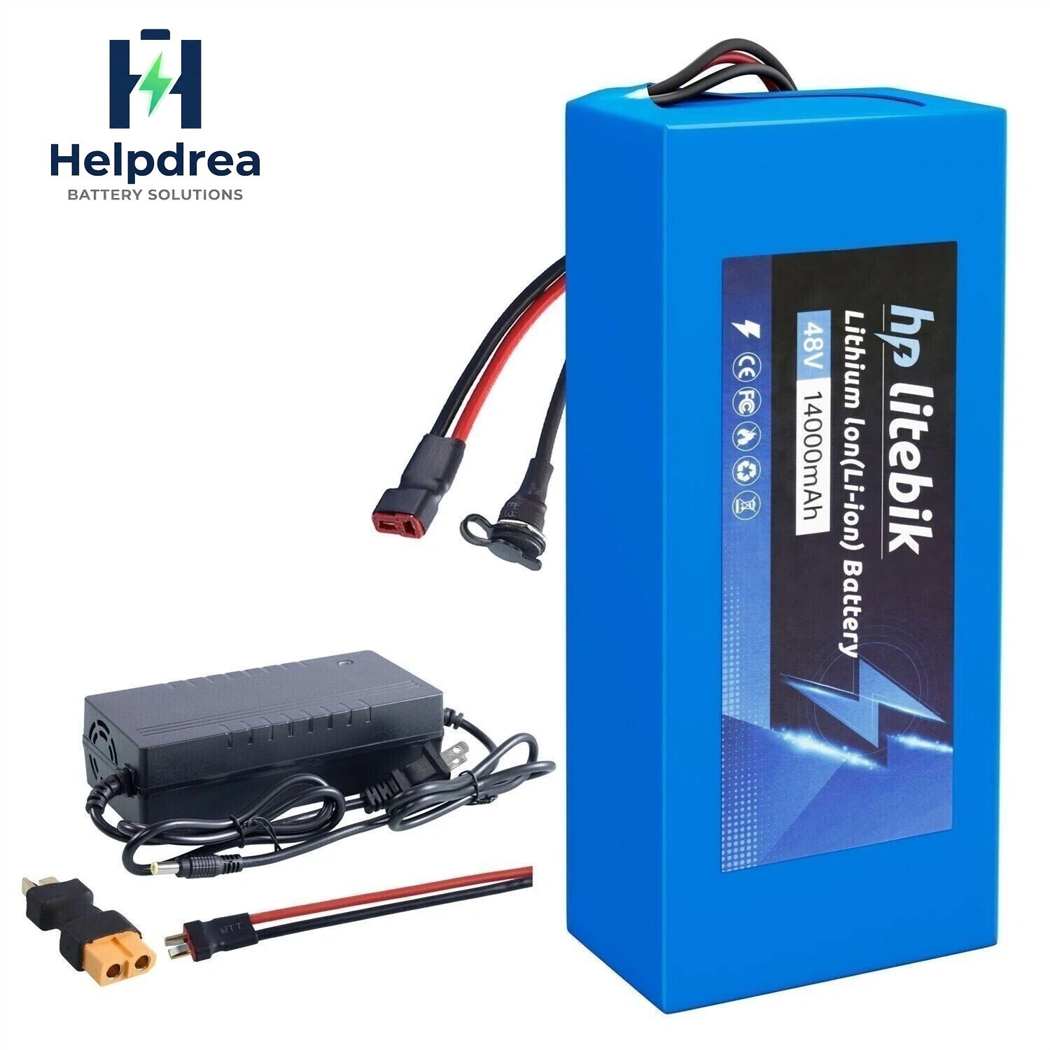 48V 14Ah Lithium Battery For 500W 750W 1000W 1500W EBike Electric Bike Bicycle