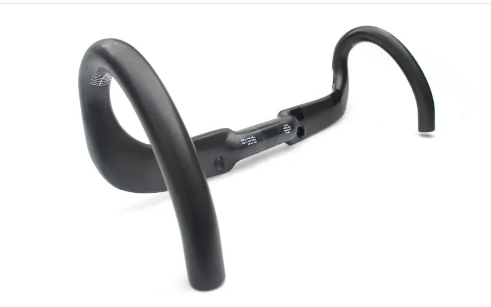 3T Full Carbon Road Bike Handlebar 31.8mm Matt/Gloss Black 380/400/420/440mm