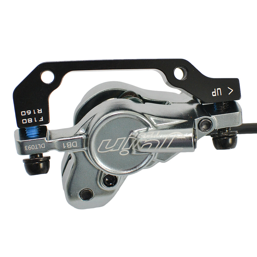 JUIN TECH DB1 MTB E-bike Hydraulic Dual-Piston Disc Brake Set w/160mm Rotor, GY