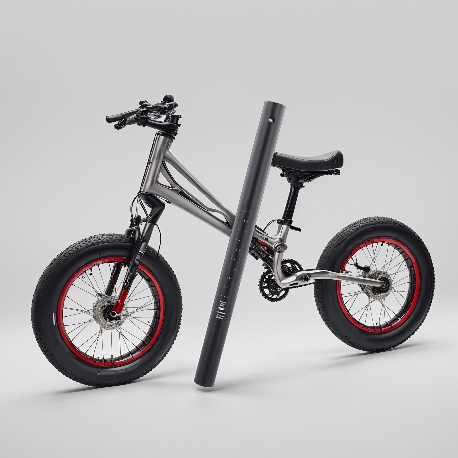 1xAluminum Alloy 6069 Waterproof Seattube For Childrens Balance Bike 22.2x300MM