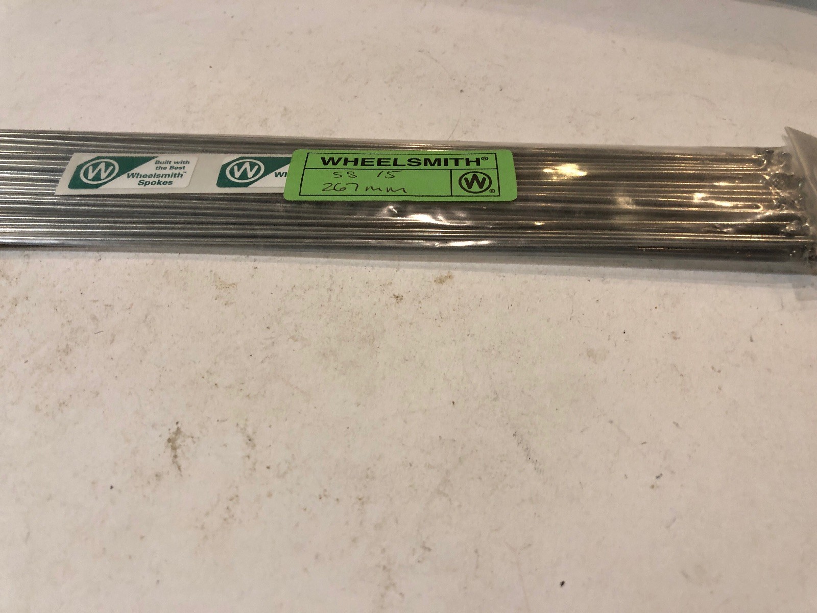Wheelsmith SS15-267mm Silver spokes Pack Of 50