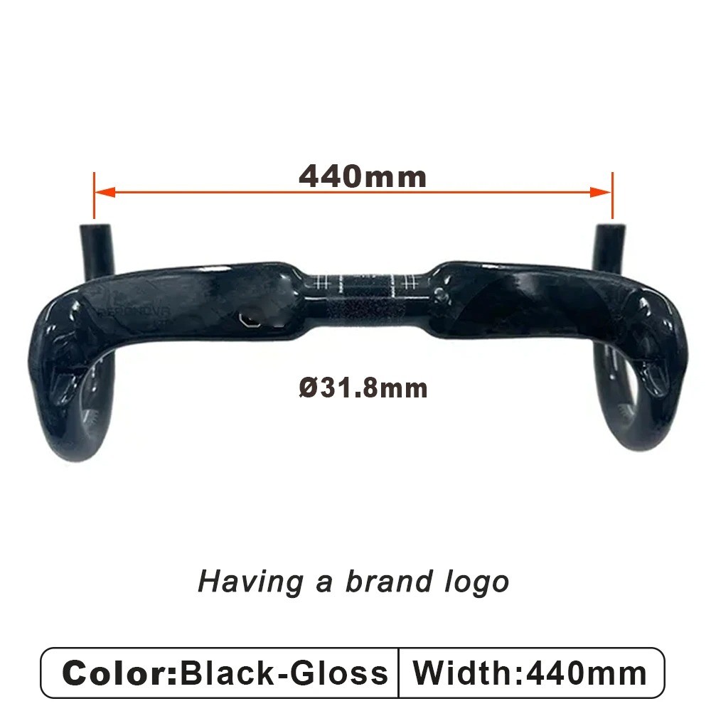 Carbon Fiber Road Bike Carbon Handlebar 31.8*400/420/440mm Bicycle Accessories