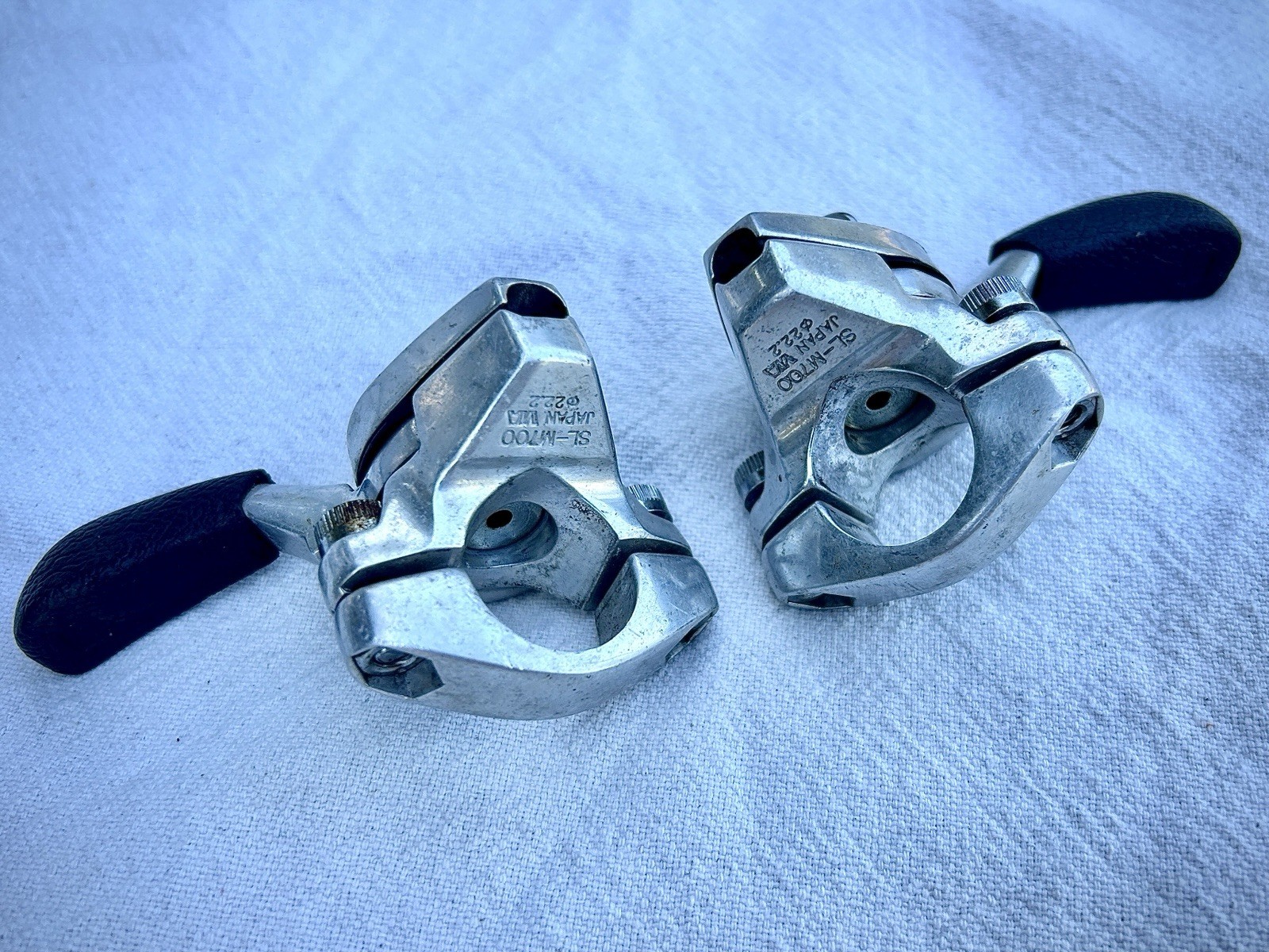 Vintage Shimano SL-M700 Thumb Shifters Friction Japan 22.2