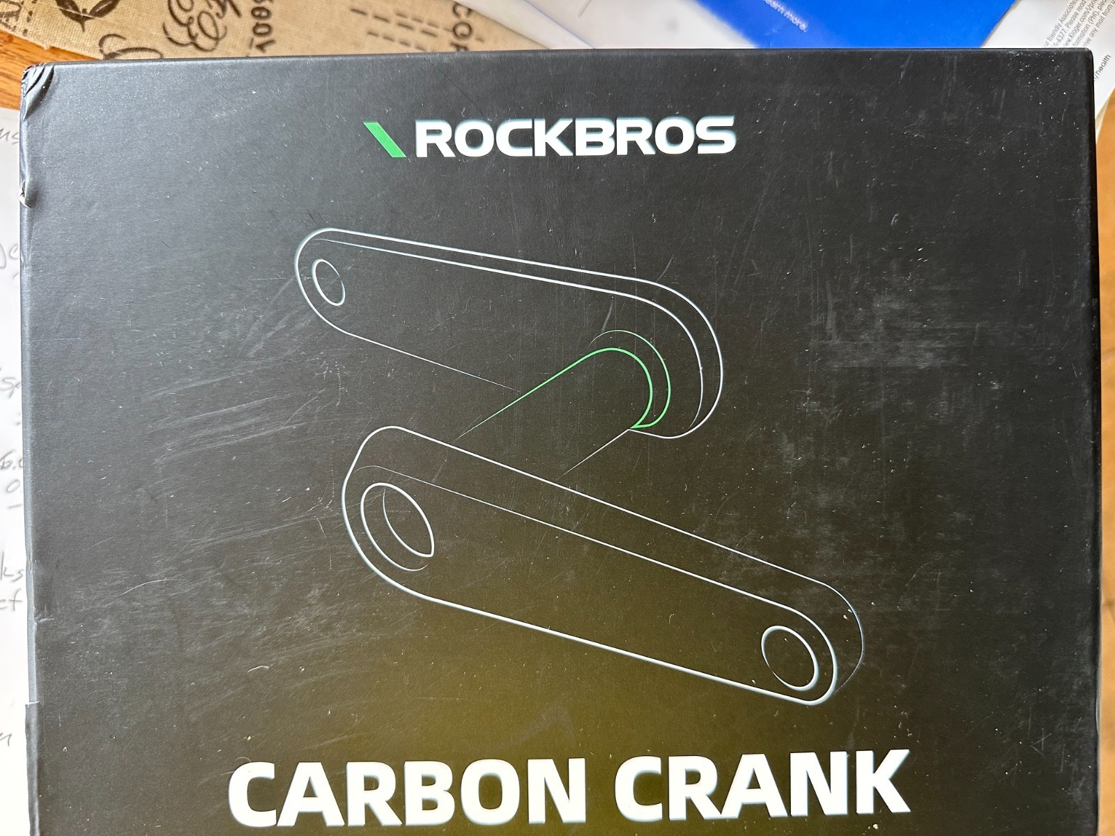 ROCKBROS Carbon Fiber Universal Bike Crank Arms Assembly-165mm Dub Spindle