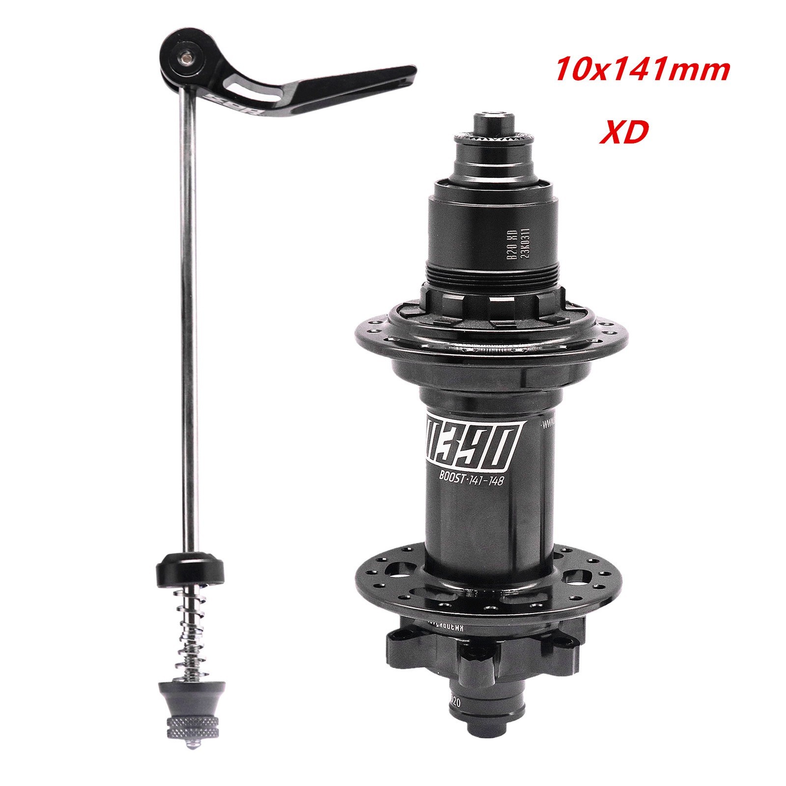 XM390 Boost MTB Rear Hub 32 Hole 10x141mm Disc Brake Quick Release Hub,XD
