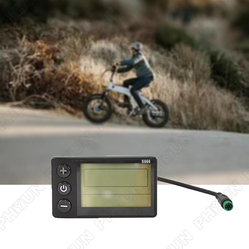 S866 LCD Display Waterproof Connector For E-Bicycle Electric Bike 24V/ 36V/ 48V