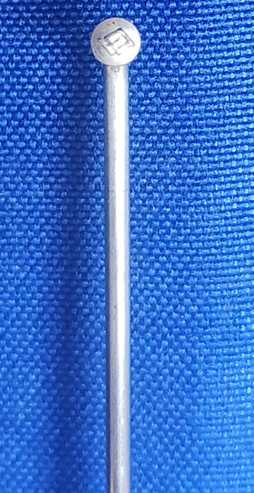 40 NOS Vintage (QTY-40) Swiss Competition spokes silver 2.0 258mm WITH Nipples