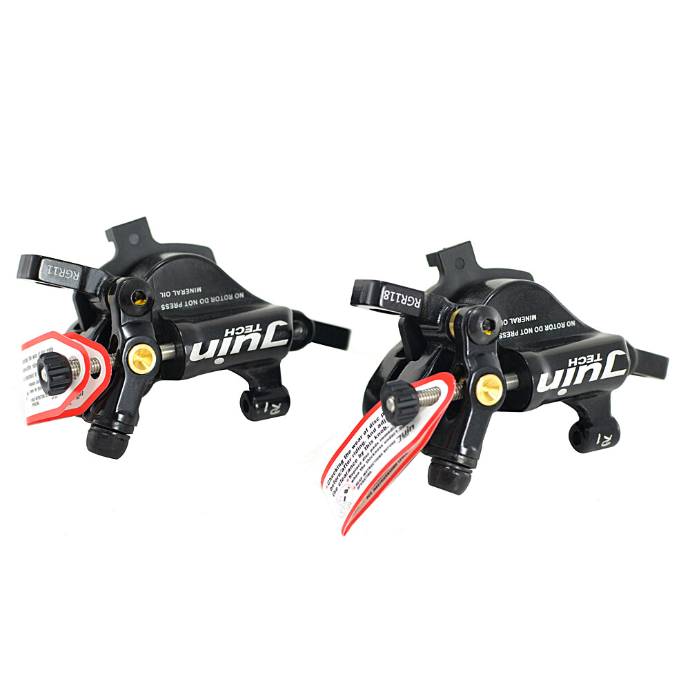 JUIN TECH R1 Hydraulic Road CX Disc Brake set 160mm w/ Rotor (Front+Rear),Black