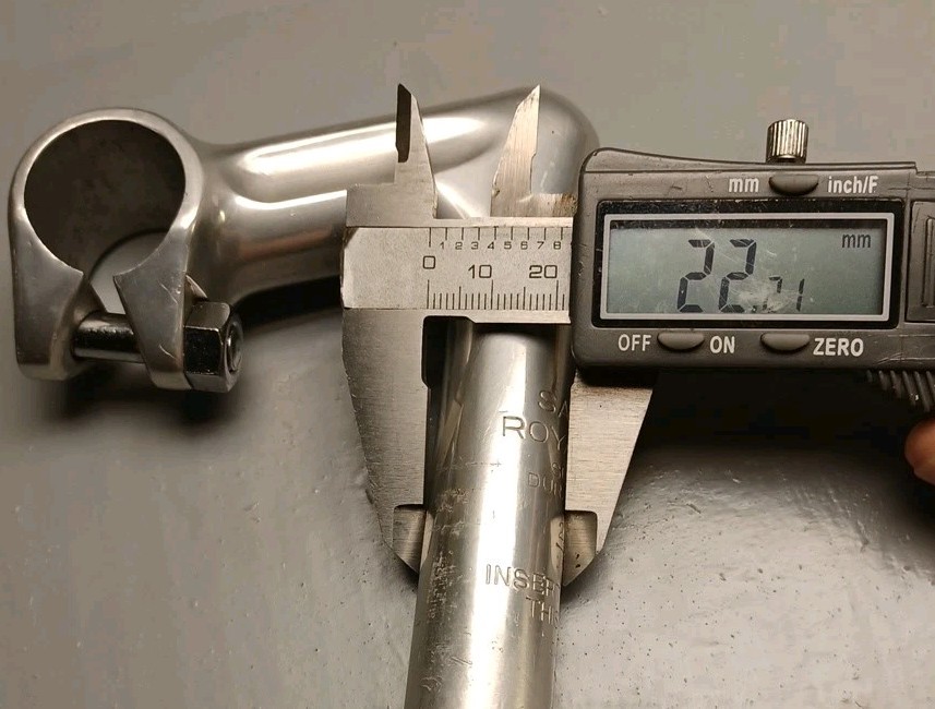 Sakae Royal-70 Super Duralumin 22.2mm Quill Stem 25.4mm Clamp Orig SR Wedge