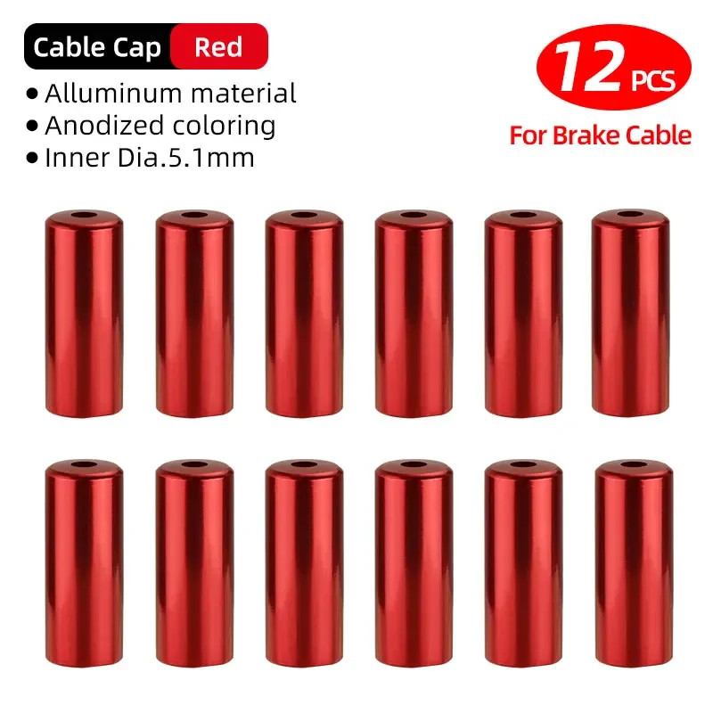 5mm Bike Brake Cable End Caps Alloy Ferrules MTB Road Shifter Crimps