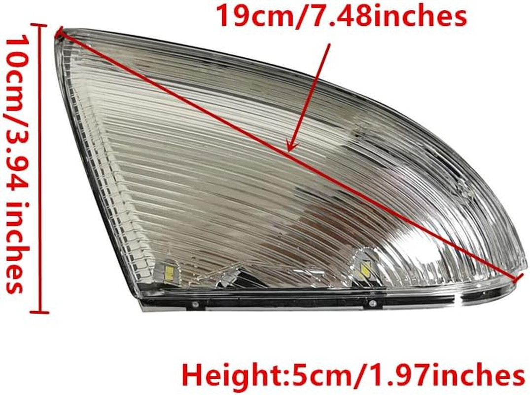 Front Mirror Turn Signal Puddle Light for Dodge Ram 1500 2009-2018,Side Marker L