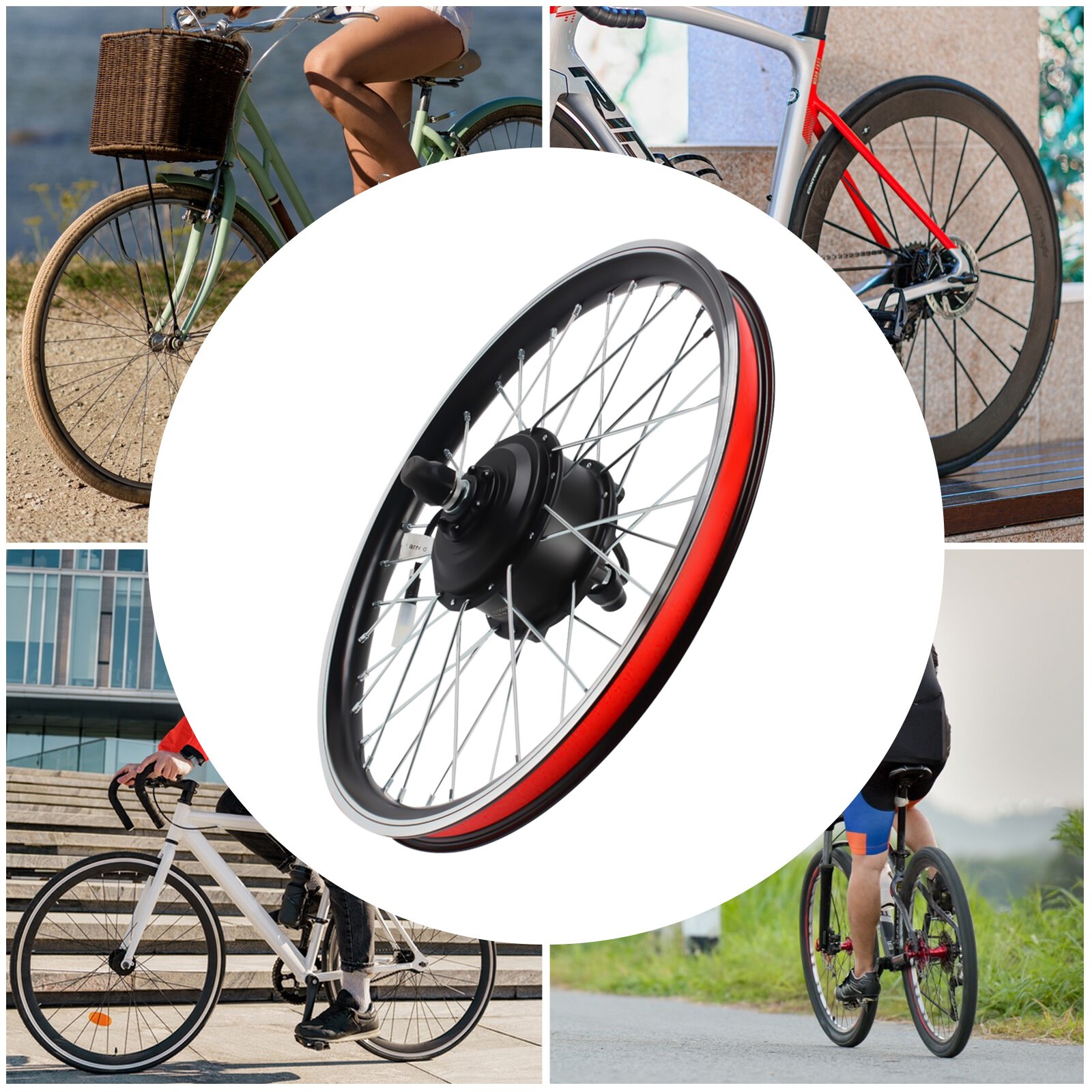 20″ Inch Front Wheel 36V Electric Bicycle Ebike Conversion Kit Hub Motor Cycling
