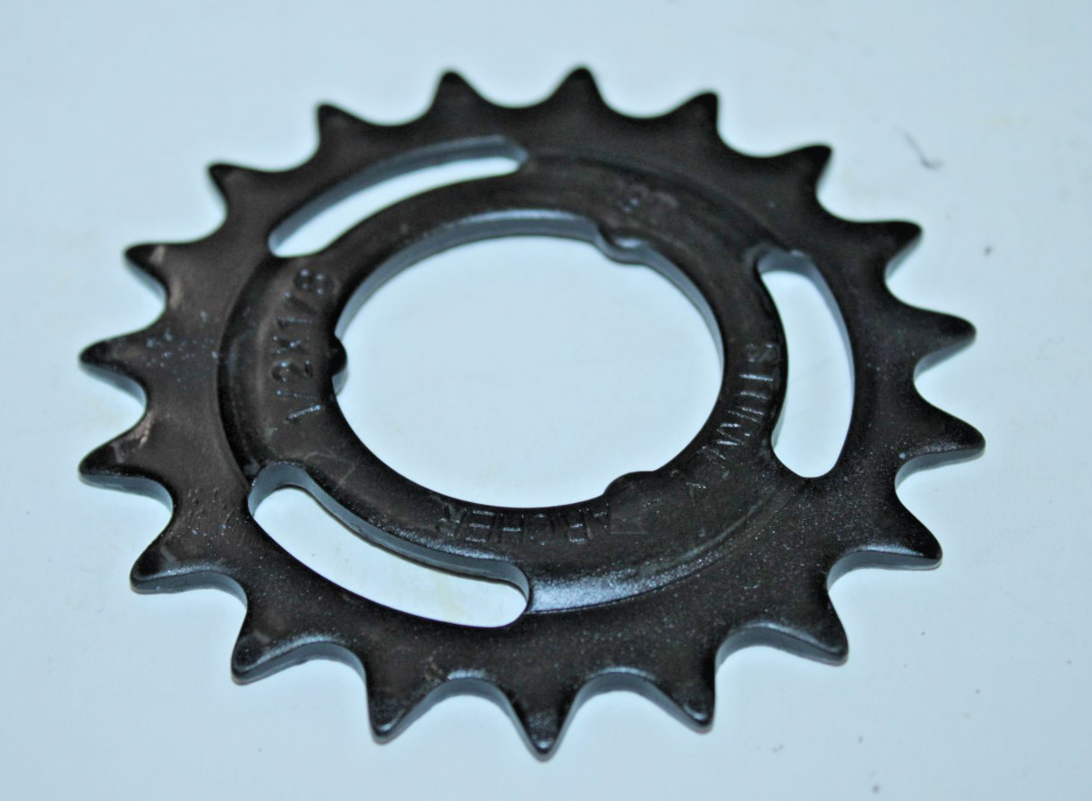 Sturmey Archer HSL719 19T Sprocket Offset Black 1/2×1/8″ Steel NWOT VTG Cruisers