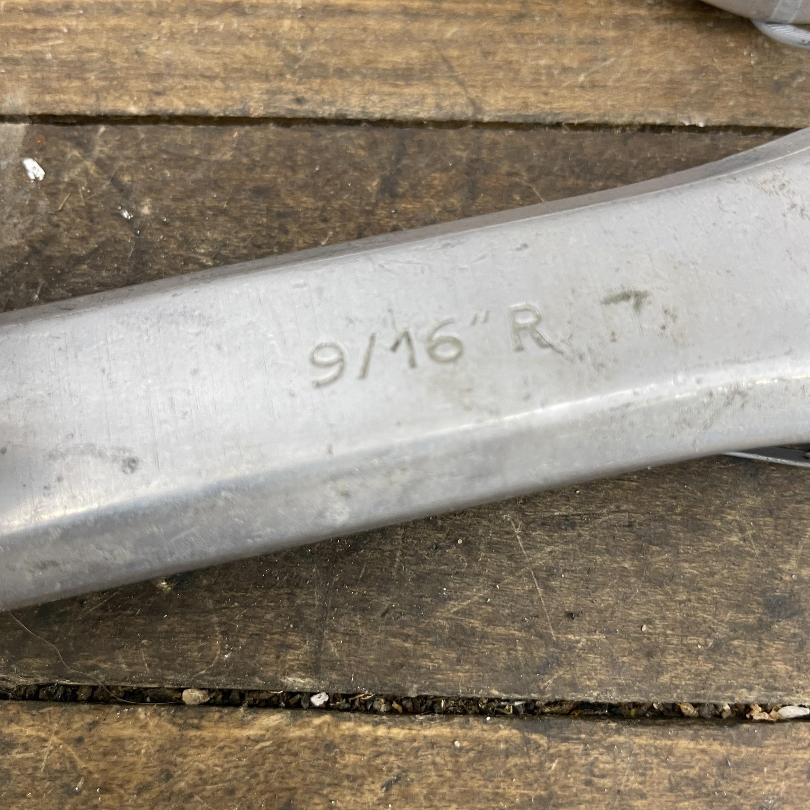 Vintage Nervar Crankset 170 mm Single Chainring 9/16 Alloy BMX Road Bike Silver