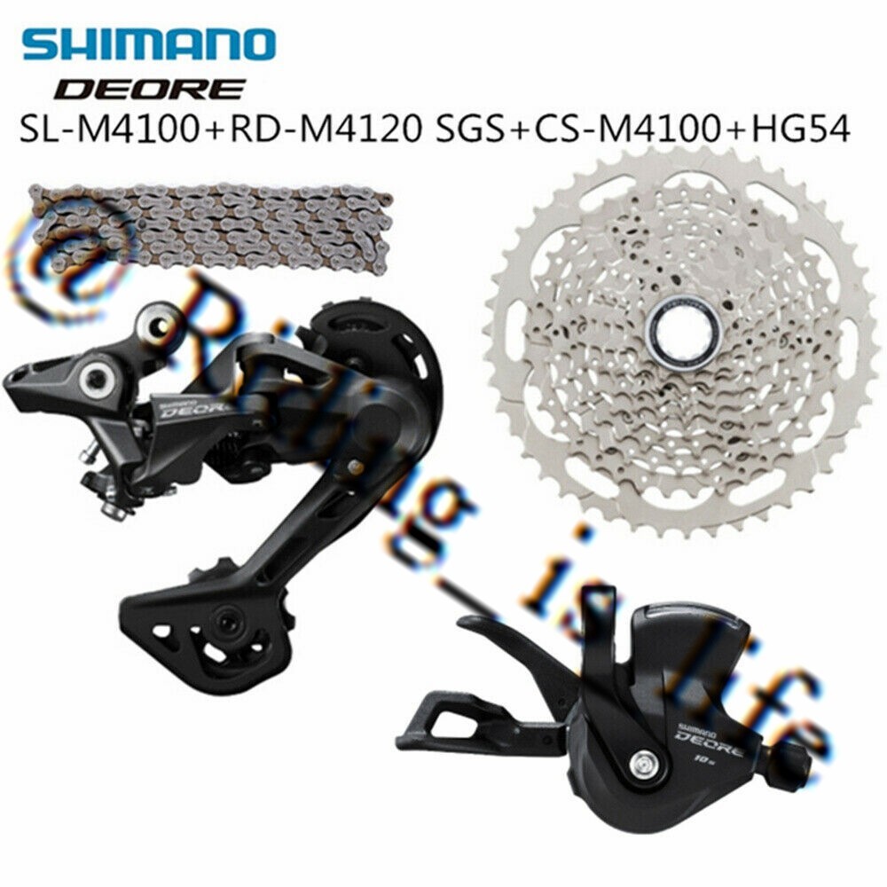 New SHIMANO Deore M4100 1X10 Speed MTB Groupset 4 Pcs 46T W/M4120 RD