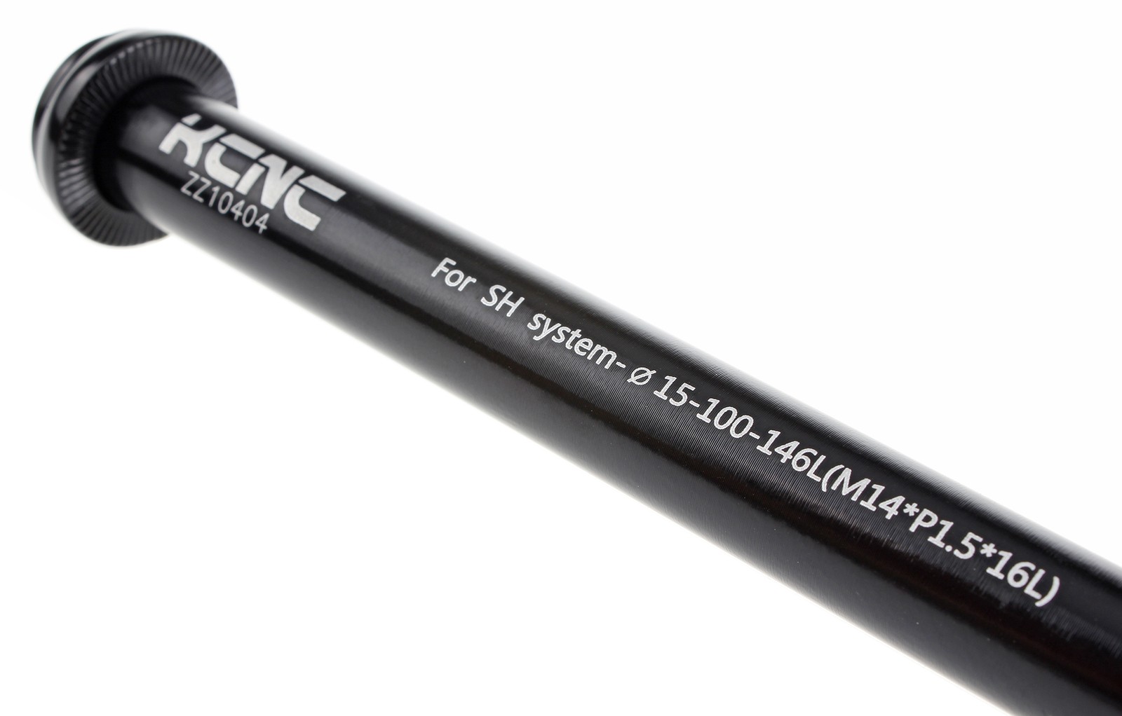 KCNC KQR08 Front Thru Axle 15x100mm Shimano FOX M14x1.5 CNC Skewer 146L Black