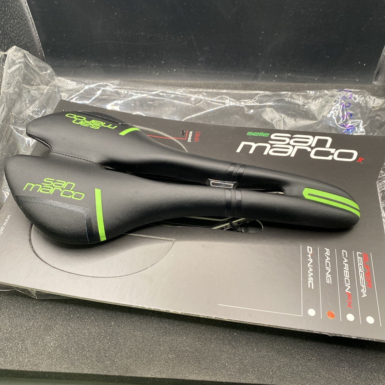 Selle San Marco Aspide 2 Open Cannondale Green Cycling Saddle (s22)