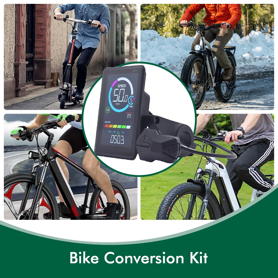 Compact Waterproof M7C-2 Ebike Display with UART 2 Backlit Electric Bike LCD