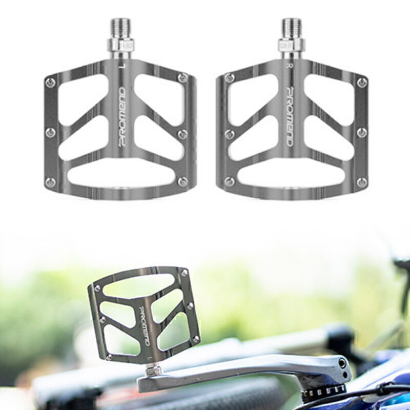 PROMEND Aluminum Flat Bicycle Pedal Wide MTB Road Bike Pedal Sealed 3 Bearing