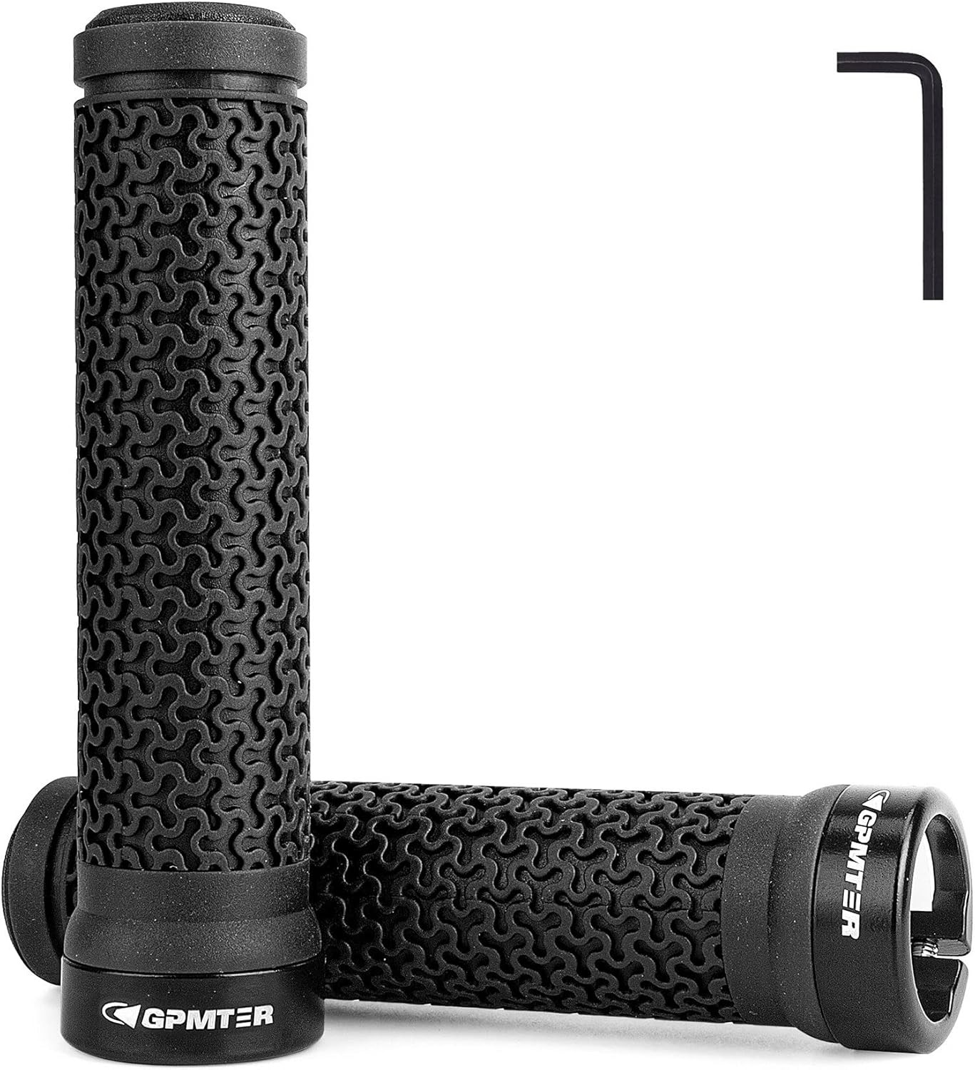GPMTER Bike Handlebar Grips, Single Lock on Bicycle Handle Bar, for BMX, Mountai
