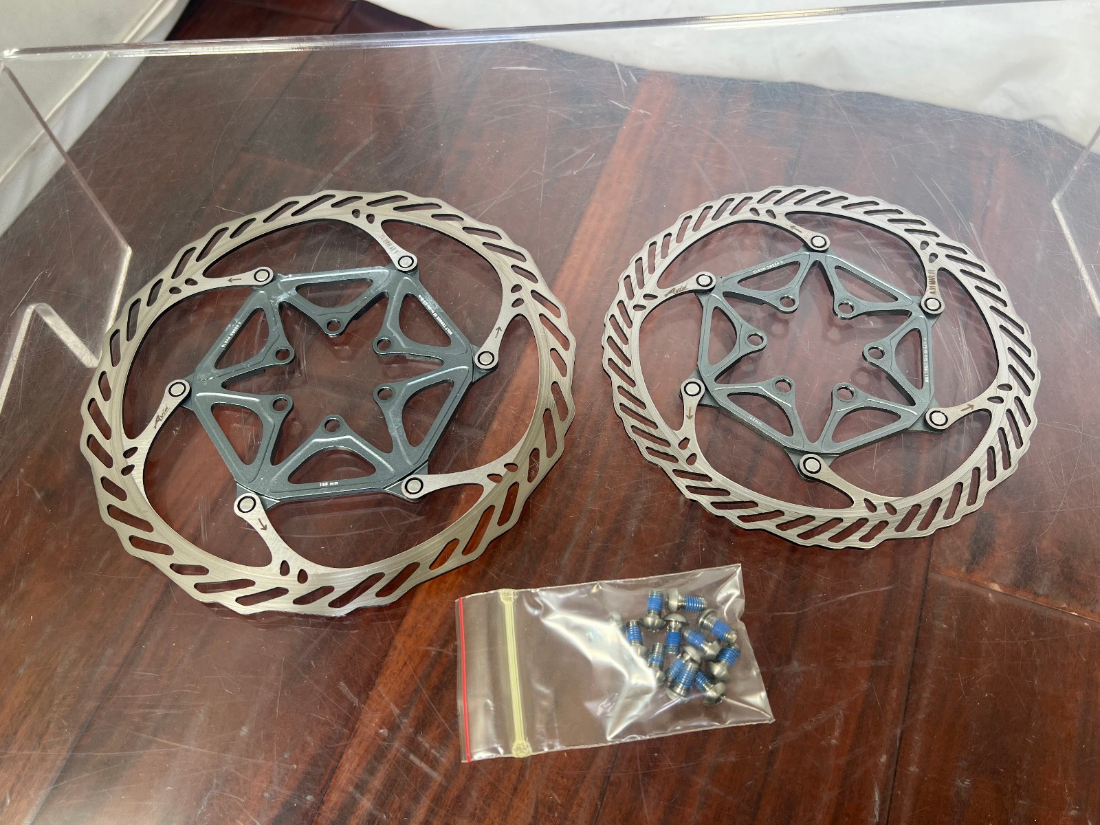 Avid-SRAM Clean Sweep X 185mm & 160mm 6-Bolts Brake Rotors Discs Set MTB