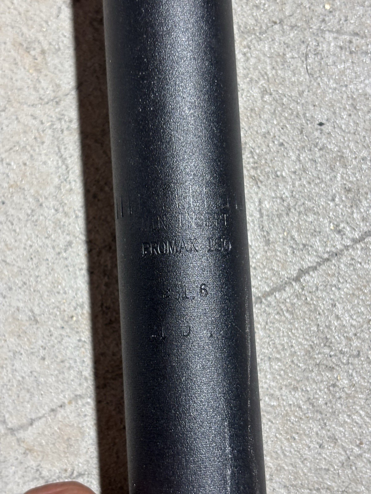 Promax ISO Seat Post Aluminum 10Nm 4inch Minimum Insert 15in Long