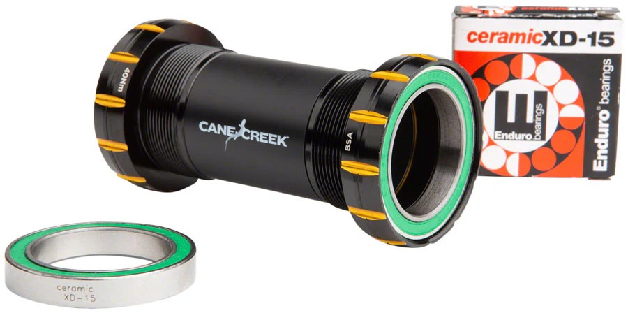 Cane Creek Hellbender 110 Bottom Bracket – English 30mm 68 mm 73 mm Shell Black