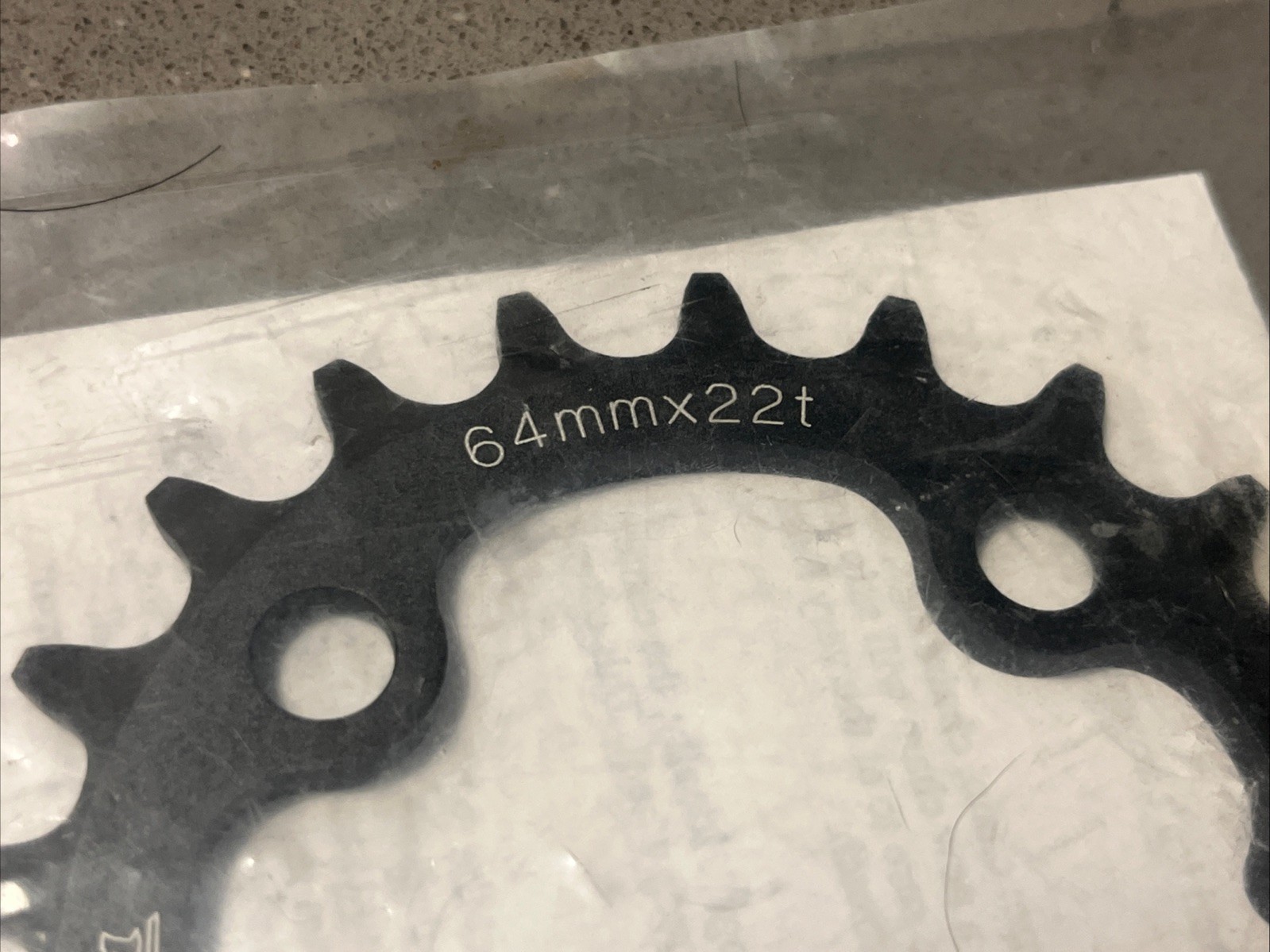 NOS Salsa Chainring CNC Machined 7075, 22 teeth, 64mm BCD, 5-9spd, Made in USA