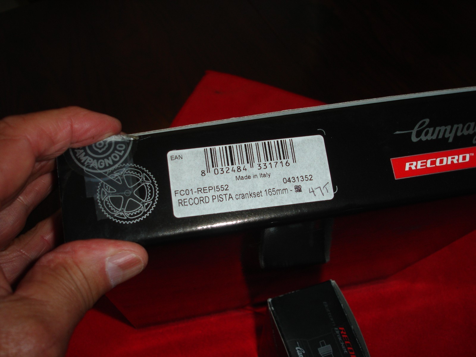 Campagnolo Record Pista Crankset with Italian Threaded Bottom Bracket