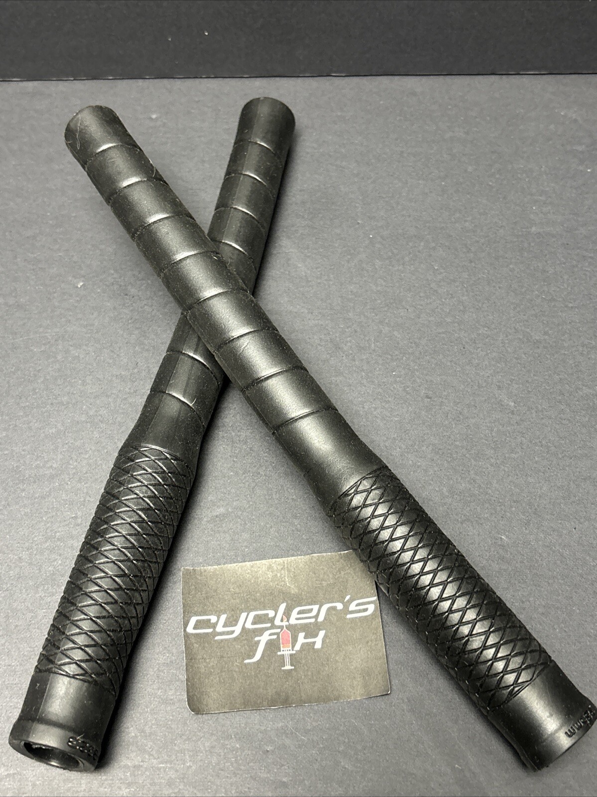 Black 270mm Long Bull Horn Bicycle Grips BMX Road Bike Drop Bar Nitto Origin8