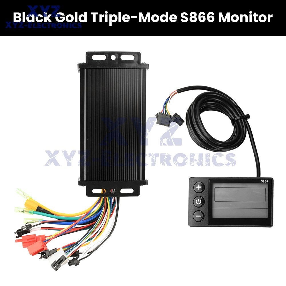 36V48V64V 30A Sine Wave Brushless Motor Controller 750-1500W Driver S866 LCD