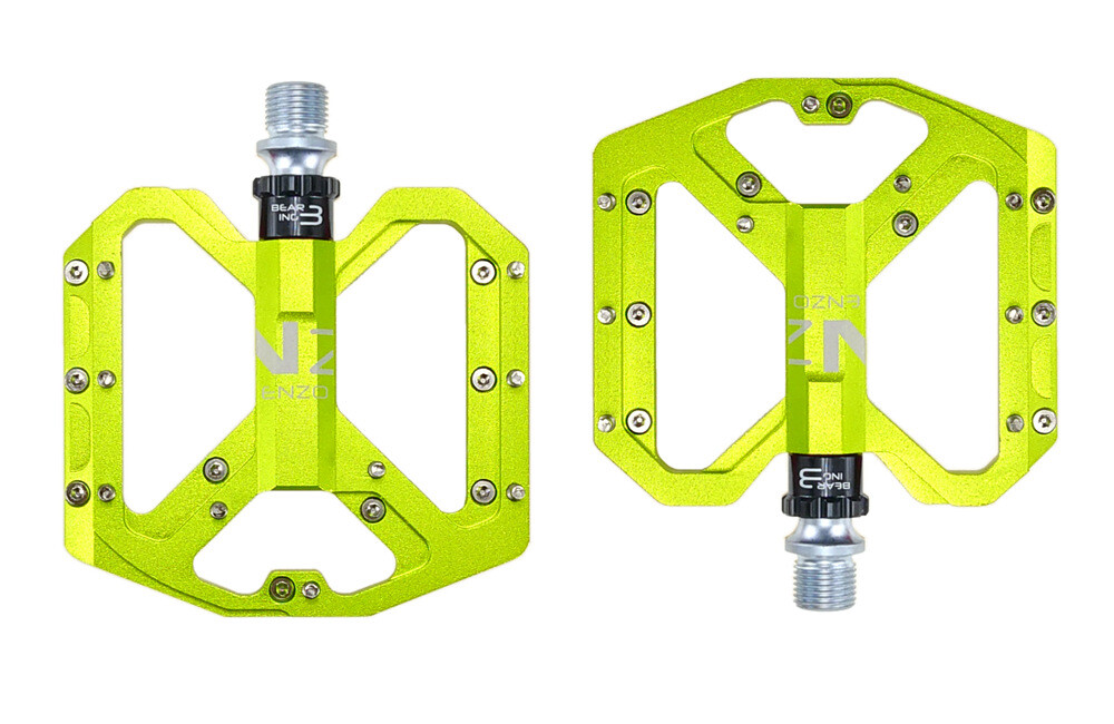 9/16 in Bicycle Flat Pedals Sealed Bearing Aluminum Mountain Bike Pedals 345g