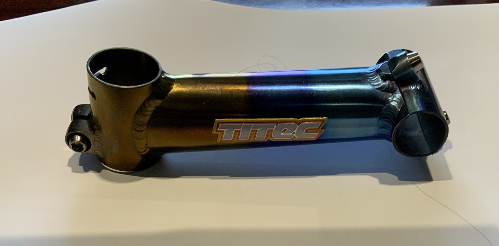 Titec Titanium Bicycle Stem 135mm, 25.4mm Clamp, 1 1/8in Steerer NIGHTSTORM.